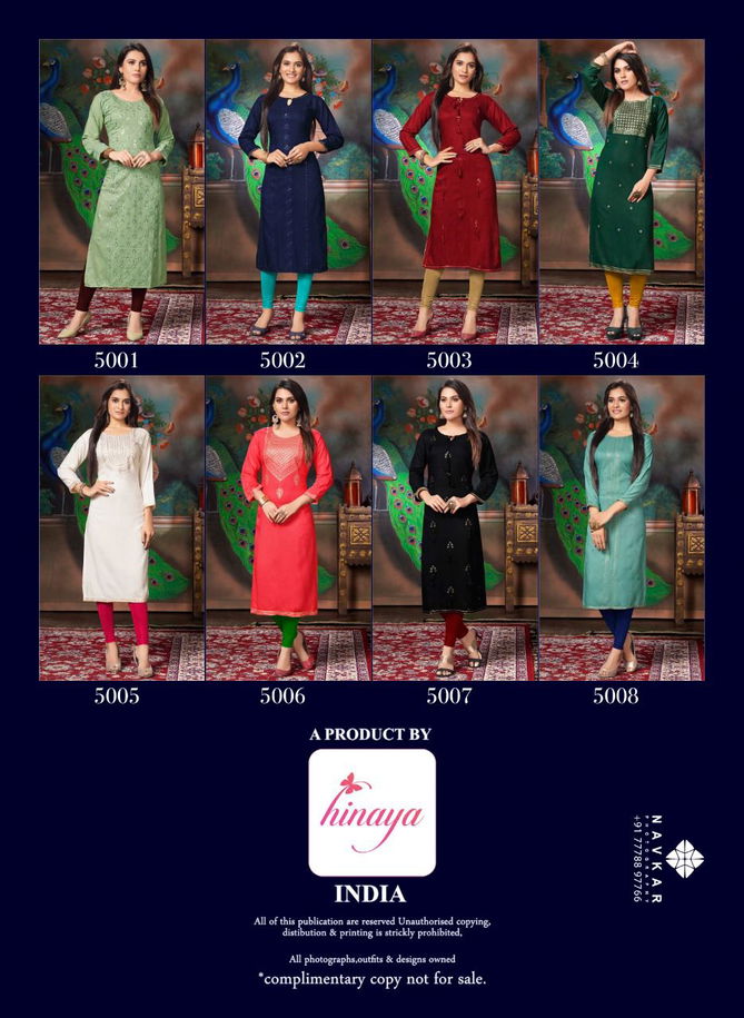 Kareena 4 Fancy Designer Embroidery Ethnic Wear Kurtis Collection